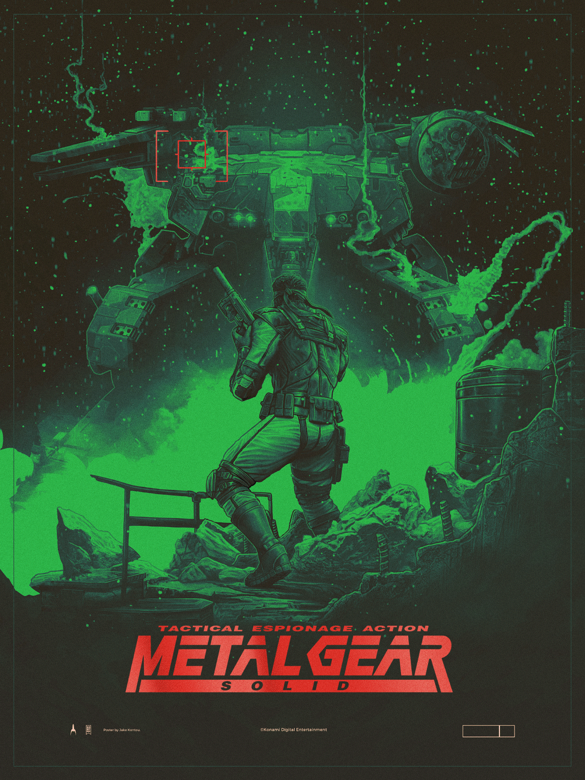 metal gear box art Metal Gear Solid" Art Print by Jake Kontou – Mana Wave Media